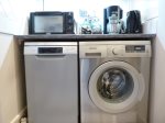 Kitchen: clothes washer and dish washer